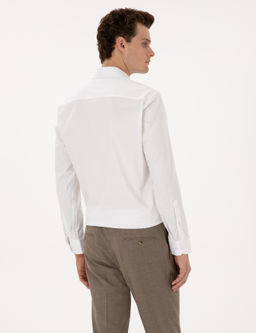 Beyaz Likral_ Kolay _t_lenebilir Ex. Slim Fit Basic G_mlek - Pierre cardin фото 5