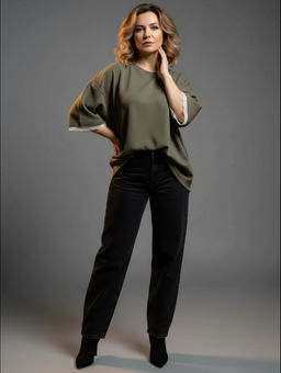 Романс футболка женская (хаки)