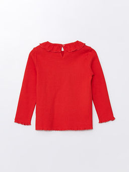 Bisiklet Yaka Uzun Kollu K?z Bebek Ti??rt - Waikiki фото 2