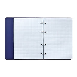 Тетрадь на кольцах, в клетку, 120 листов Синяя, пластиковая обложка, блок офсет - Calligrata фото 10