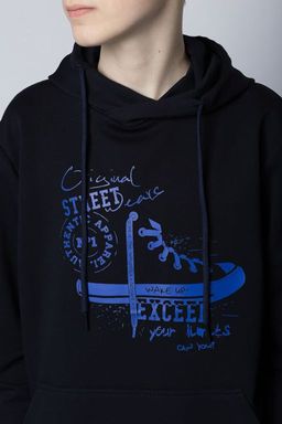 Худи мужское М-1104: Тёмно-синий - Relay фото 6