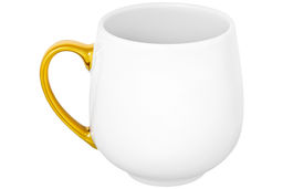 Кружка 530 мл 13,5*10,5*10,7 см Лошадь золотая на белом, фарфор - Elan gallery фото 5