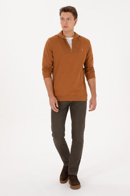 Erkek Camel Sweatshirt