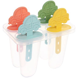 Цена за 2 шт. Форма для приготовления мороженого "Машинка" 4шт