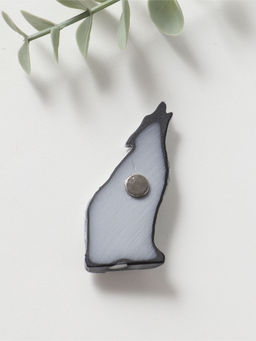 Магнит "Волк воет" (барельеф), 6см