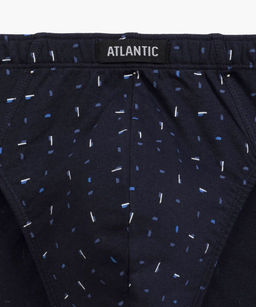 ATLANTIC 3MP-176 Трусы спорт Multicolor - набор 3 шт. темно-синий + голубой + темно-синий фото 4