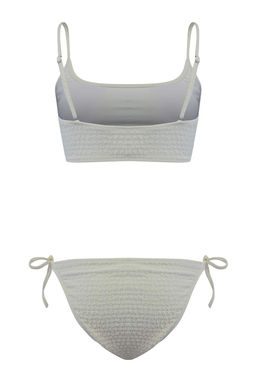 Kahverengi Dokulu Bralette Kapl? Baglama Detayl? Normal Bel Regular Bikini Tak?m? TBESS26BT00092 - Trendyolmilla фото 8