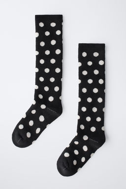 LONG THERMAL POLKA DOT SOCKS - Zara фото 4