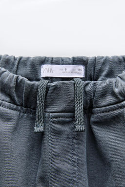 TWILL BARREL TROUSERS WITH POCKETS - Zara фото 6