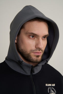 Толстовка на молнии Черный/Серый CAMPUS BASKETBALL Knit Track Top - Anta фото 9
