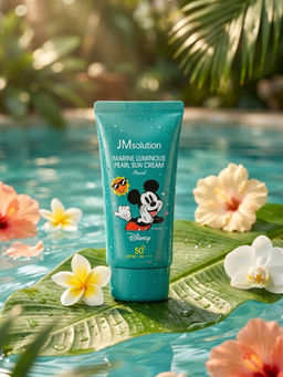 Jmsolution Увлажняющий солнцезащитный крем с жемчугом / Marine Luminous Pearl Sun Cream Pearl SPF50+/PA++++ Disney Mickey, 50 мл