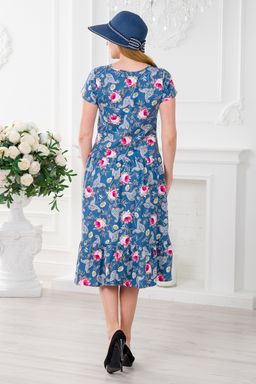 Платье женское из кулирки Кармелита Розы - Амадэль фото 13