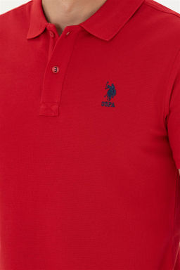 Мужская красная базовая футболка - U.s. polo assn фото 7