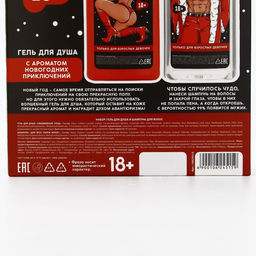 Новогодний подарочный набор косметики Для взрослых девочек, гель для душа и шампунь для волос, 2?370 мл, 18+, Чистое счастье  фото 14
