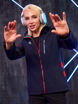 Женская мембранная куртка виндстоппер на флисе Azimuth Заря 124/23982_705 Темно-Синий  фото 28