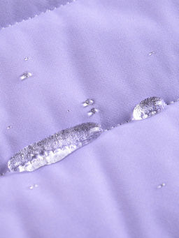 Куртка женская стёганая с капюшоном с графеновой подкладкой сиреневого цвета 9624_1Sn