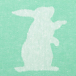 Набор полотенец Этель Hares & leaves 40×60 см - 2 шт., цвет зеленый, 100% хлопок