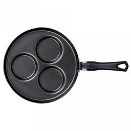 "ХИТ" Сковорода с антипригарным покрытием порционная д24см, h3,2см, s1,8мм Россия)