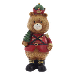 Фигурка декоративная "Медвежонок", L6 W5,5 H13,5 см, 2в.