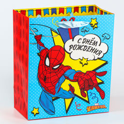 Пакет подарочный, 4 вида МИКС, 23×27×11.5 см