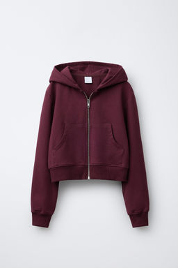 PLAIN ZIP-UP HOODIE
