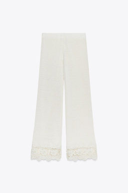 GUIPURE COMBINED TROUSERS - Zara фото 9