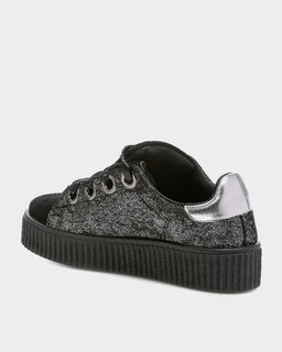 Passegiata. Кеды, черный/серебряный, 36