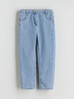 Beli Ayarlanabilir Lastikli K?z ?ocuk Jean Pantolon