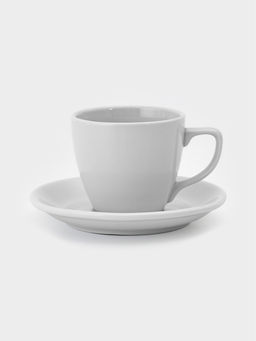 Чайная пара Добрушский завод «Универсал», 190 мл, фарфор, белая