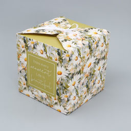Складная коробка Ромашки, 18 х 18 х 18 см - Дарите счастье фото 2