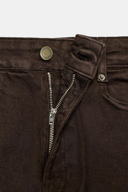 JEANS ZW COLLECTION WIDE LEG TIRO ALTO / Marr?n - Zara фото 7