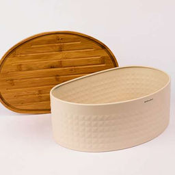 40553 Хлебница с крышкой металл/бамбук MB (х4)