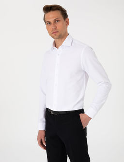 Beyaz Slim Fit Uzun Kollu Arm_rl_ G_mlek