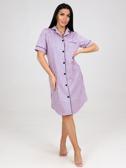 5-Х ЖЕНСКИЙ ХАЛАТ (Розовая полоса)