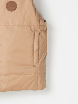 Жилет стеганый на молнии двухсторонний Беж - Bungly фото 5