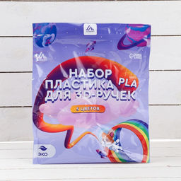 Пластик Luazon PLA-5, для 3D ручки, 5 цветов по 10 метров - Luazon home фото 5