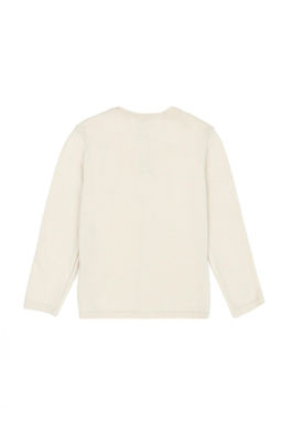 Кремовый трикотажный кардиган для девочки - U.s. polo assn фото 5