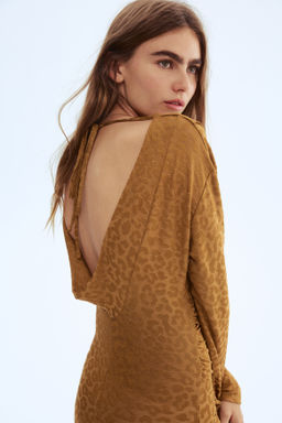 Vestido midi drapeado - H&m фото 5