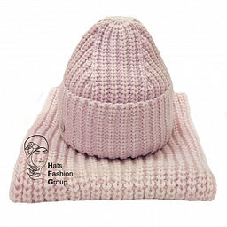 ЛАУРА_L шапка, снуд женские