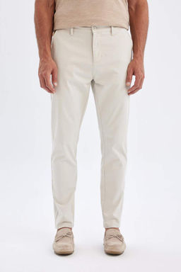 Зауженные брюки-чинос из парусины с карманами - Defacto фото 8