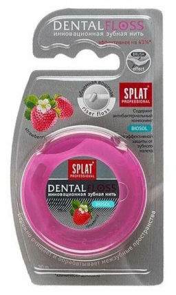 SPLAT Professional з/нить объемная DentalFloss с ароматом Клубники 30м
