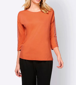 Блузка, мандариновая - Linea tesini фото 3