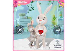 Фигурка декоративная 7*5*13,5 см Зайка и зайчонок