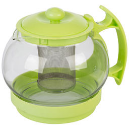 Чайник заварочный Decotto-1100, обьем 1.1л, с пл. ручкой, фильтр нерж, арт.910113