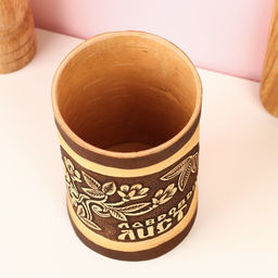 Туес «Веточка: Лавровый лист», d=9 см, береста