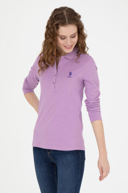 Женский сиреневый базовый свитшот - U.s. polo assn фото 10