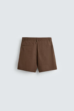 BERMUDA RELAXED FIT ALGOD?N - LINO / Beige claro - Zara фото 9