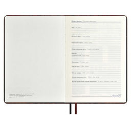 Ежедневник недатированный ESCALADA, А5+, 160 л., арт. 67178/ 10 АЛЛИГАТОР КОРИЧНЕВЫЙ