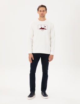 Ekru Regular Fit Sweatshirt - Pierre cardin фото 4