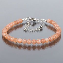 Браслет из Солнечного камня огранка 18 см +